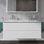 DURAVIT - L-Cube Umyvadlová skříňka 55x129x48 cm, 2 zásuvky, bílá mat LC625801818