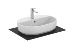 IDEAL STANDARD - i.Life O Umyvadlo na desku 55x40 cm, s přepadem, otvor pro baterii, bílá T573401