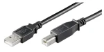 MicroConnect kabel USB2.0 A (M) - USB2.0 B (M) 1.8m černá / 480Mbit/s (USBAB2B)