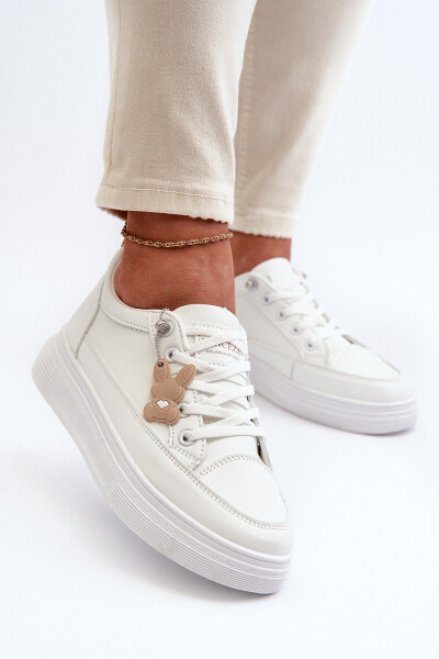 Dámské sportovní boty na platformě 13613 Bílá - VINCEZA bílá 36