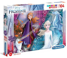 Clementoni Puzzle Supercolor Glitter - Frozen 2, 104 dílků - Schleich Wild Life