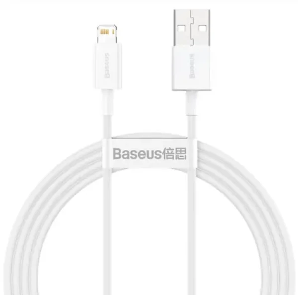 Baseus CALYS-B02 Kabel USB-A (M) - Lightning (M) 1.5 m bílá (CALYS-B02)