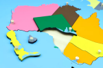 Moyo Montessori Moyo Montessori Puzzle - mapa Australie - bez rámečku