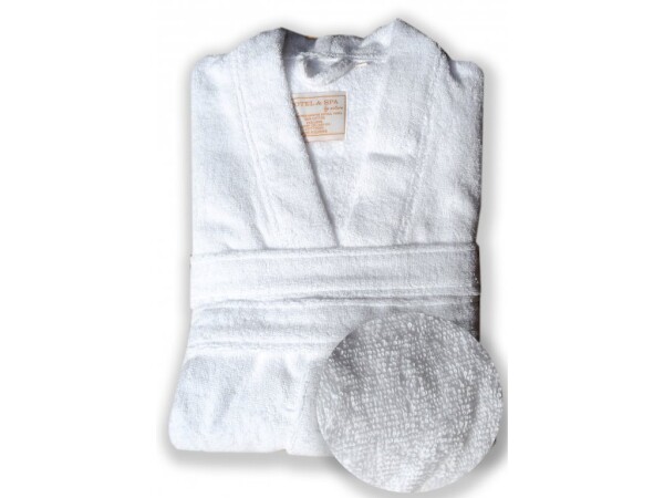 Župan do sauny BÍLÝ, froté, vel. L