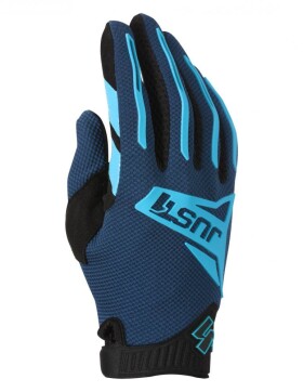 Moto rukavice Just1 J-Force 2.0 navy/světle modré - M