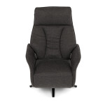 Relaxační křeslo, elektrické zabudované ovládání, hnědá, látka, TV-B3973 BR2