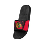 FOCO Pánské pantofle Chicago Blackhawks Legacy Velcro Sport Slide Slipper Velikost: EU