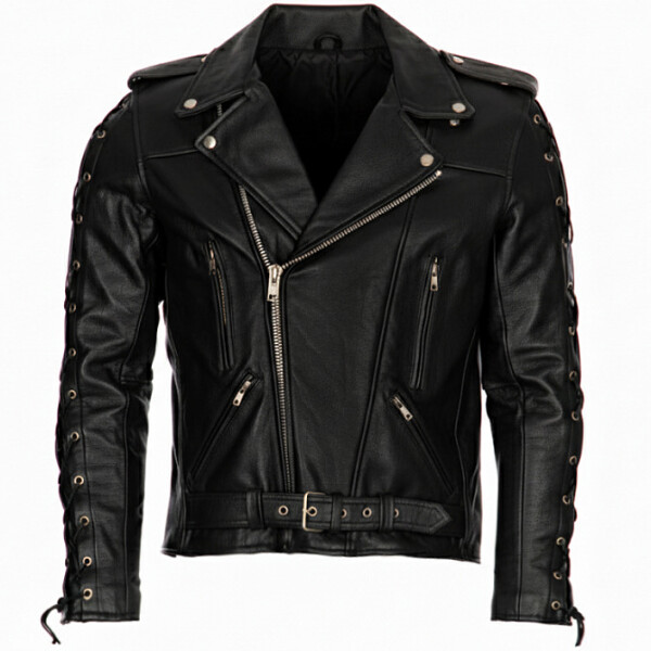 Pánská Kožená Bunda Křivák S-Class Brixton Černá Velikost: XS