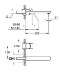 GROHE - Plus Umyvadlová baterie L pod omítku, 2-otvorová instalace, chrom 29306003