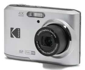 Kodak Friendly Zoom FZ45 stříbrná / Kompaktní fotoaparát / 2.7" LCD / 16 MPix BSI CMOS / 4x optický zoom / SD (KF45SL)
