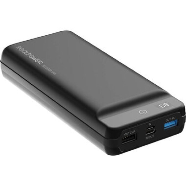 RealPower PB-30k / Powerbanka 30 000 mAh / USB USB-C / microUSB / 5V / 2A (4040895007018)