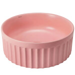 REA - Sada: Závěsná WC mísa + Umyvadlo na desku Duo Sweet Pink Matt KPL-K3001