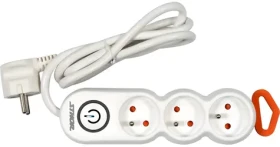 Sthor Prodlužovací kabel kancelářský / Prodlužovací kabel / 3 zásuvky / 1,5 m / s vypínačem / 3500 W (TO-72350)