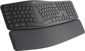 Logitech ERGO K860 UK černá / bezdrátová klávesnice / ergonomická / Bluetooth / 2.4 GHz / UK layout (920-010107)