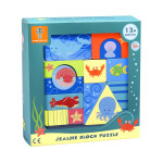 Orange Tree Toys Dřevěné puzzle kostky - Mořský svět