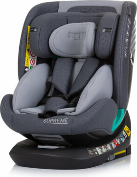 CHIPOLINO Supreme i-Size 40-150cm Isofix 360 Granite / autosedačka / (0-36 kg | 40 - 150 cm) (160778)