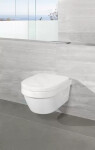 VILLEROY & BOCH - Architectura Závěsné WC Compact se se dátkem SoftClosing, DirectFlush, CeramicPlus, alpská bílá 4687HRR1