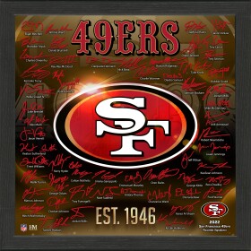 Highland Mint Obraz San Francisco 49ers NFL Signature Logo 2022