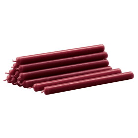 Stoff Nagel Svíčka STOFF Nagel Bordeaux – set 12 ks, červená barva, vosk