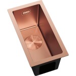 MEXEN - Trixo ocelový dřez 1-bowl 230 x 440 mm, měď 6411221000-65