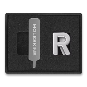 Ozdoba na zápisník Moleskine, písmena abecedy - písmeno R