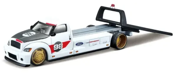 Maisto Flatbed - 2021 Ford GT Heritage Edition bílá