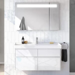 VILLEROY & BOCH - Collaro Umyvadlová skříňka, 1154x546x444 mm, 4 zásuvky, Glossy White C01200DH