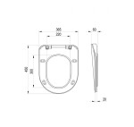 RAVAK - Endo WC sedátko, SoftClose, bílá X01722