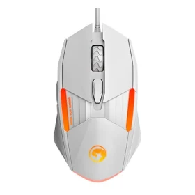 Marvo M291 bílá / Herní myš / optická / 6400 DPI / 6 tlačítek / USB / RGB / 1.4m (M291 WH)