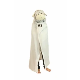 Cozy Noxxiez Ovečka - hřejivá deka s kapucí se zvířátkem a tlapkovými kapsami / od 3 let (20-BL805-2)