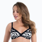 Dámská plavková podprsenka Marisol Top Bikini - horní díl 8458-1 černobílá - Anita Classix 75C