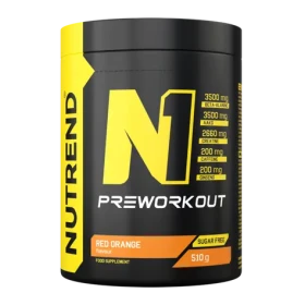 N1 Pre-Workout - Nutrend (červený pomeranč, 510 g) (29349-2-red-orange)
