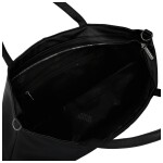 Trendy dámská koženková kabelka na rameno Coveri Longi, černá