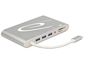 Delock USB Type-C 3.1 Dokovací stanice bílá / 4K / 30Hz (87298)