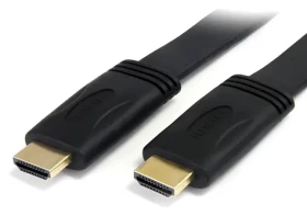 StarTech černá / HDMI kabel plochý / HDMI-HDMI (M/M) / 5m / 4K (HDMM5MFL)