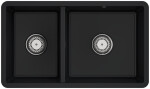 Keramický dřez Villeroy & Boch podstavný Subway 80 U, 338801R7, Pure Black 338801R7
