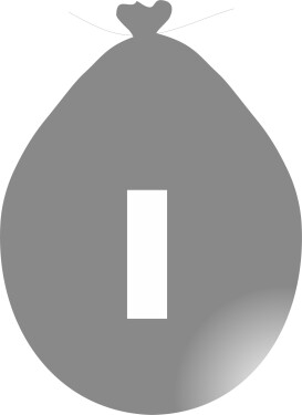 Balónek písmeno I stříbrné balonky.cz Balónek písmeno I stříbrné balonky.cz