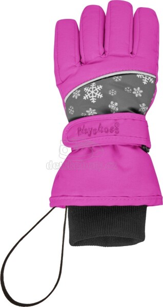 Dětské rukavice PLAYSHOES Snowflakes 422034 růžová Velikost: 5