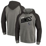 Fanatics Pánská Mikina Los Angeles Kings Slant Strike Hoodie Tri-Blend Velikost: