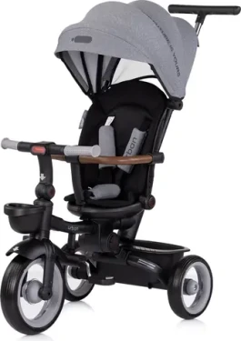 CHIPOLINO Tříkolka se stříškou Urban 2v1 Anthracite