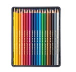 Caran D'ache Swisscolor permanentní pastelky 18 barev, plechová