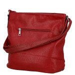 Trendy dámská koženková crossbody kabelka Truda, červená