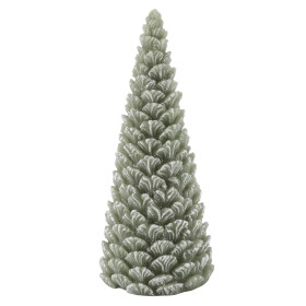 Chic Antique Svíčka ve tvaru stromku Glitter Verte 24,5 cm, zelená barva