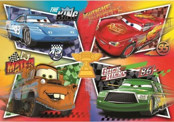 Clementoni 26332 Puzzle Auta: Silná čtyřka MAXI 60 dílků