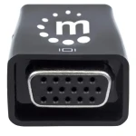 Manhattan mikrokonvertor HDMI - VGA s USB napájením černá / Redukce / Full HD 1920×1080 / audio 3,5mm (151542)