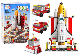 Mamido Stavebnice kosmická raketa a vozidla 6v1 1000 dílů