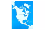Moyo Montessori Moyo Montessori Kontrolní mapa - Severní Amerika Nová - bez popisků