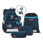 Školní aktovka Step by Step SPACE SHINE, Shark Dexter - 5 dílný set, AGR certifikát