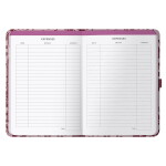 Busy B Týdenní diář Perfect Planner Burgundy Spatter 2026, červená barva, papír