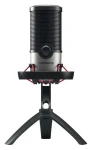 CHERRY UM 6.0 ADVANCED černá/stříbrná / Mikrofon / USB-C / Kardioidní a všesměrový / Výstup na sluchátka (JA-0710)
